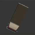 Red And Silver Cargo Truck Model With Reflective Surface And Cab Design