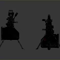 Heavy Duty Military Tactical Machine Gun With Scope And Mounted Stand