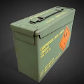 Vintage Green Metal Storage Box By Wickens Manufacturing UK With 1.4 Orange Label