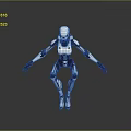 Industrial Robot Single Wheel Robot Double Wheel Robot Assistant Small Robot 3d model