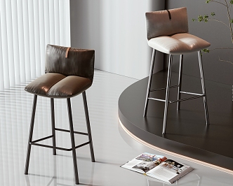 Modern Bar Chair 3d model