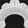 Decorative Ornate Carved Frame With Intricate Scroll Patterns And Symmetrical Design 3d model