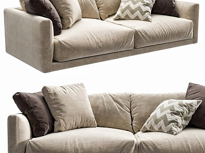 Double sofa pillow 3d model