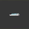 Modern Mechanical Keyboard With White Light Blue And Dark Blue Custom Keycaps Design