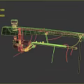 Industrial Mechanical Equipment Featuring Metal Arm Structure And Cable Connections