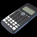 Portable Black Electronic Calculator With Display Screen Numeric Keypad And Function Buttons