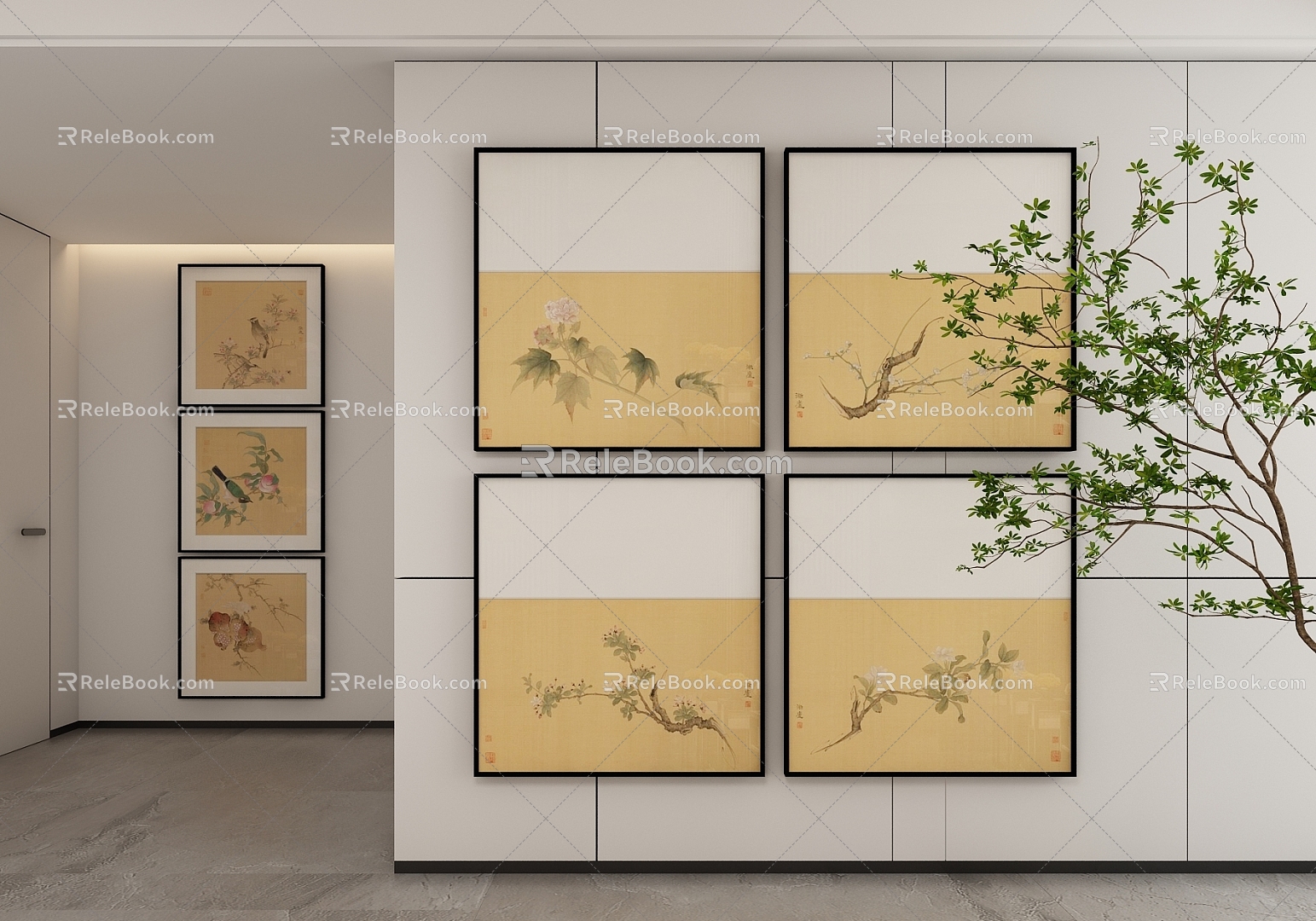 New Chinese Style Decorative Hanging Painting model