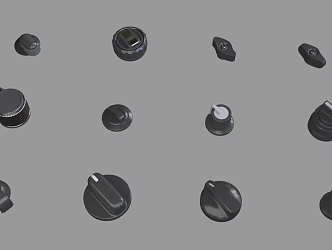 Button, Knob 3d model