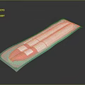 Vacuum Packaged Mortadella Sausage With Fruit Illustration Label On Dark Background