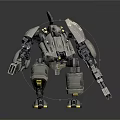 Modern warrior mech warrior machine armor mechanical armor machine warrior 3d model
