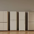 NOVA Modern Refrigerators With Different Styles And Neutral Color Design For Home Kitchen 3d model