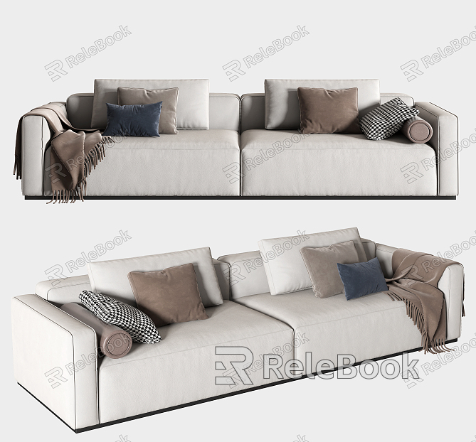 modern double sofa sofa model