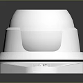 White Dome Computer Surveillance Camera With Infrared Lens And White Housing Base Design