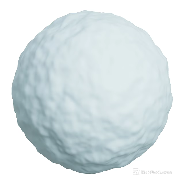 Decorative Ornament Set With White Textured Sphere For Modern Home Decor 3d model 