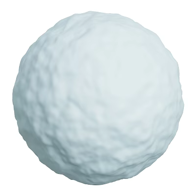 Decorative Ornament Set With White Textured Sphere For Modern Home Decor 3d model