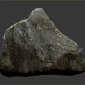 Natural Stone With Yellow Speckles And Wood For Interior Design Projects