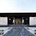 New Chinese Gate Entrance Gate 3d model