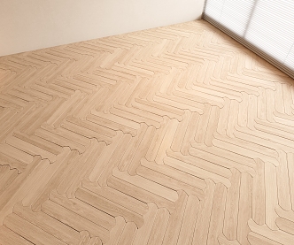 Modern Cream Style Wood Flooring Wood Grain Flooring Herringway Wood Flooring 3d model