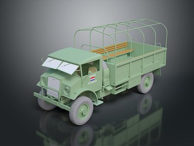 Modern Military Vehicle Bulletproof Car Truck Military Truck Armed Truck 3d model