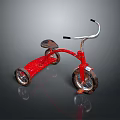 Child Riding Red Tricycle For Outdoor Play Fun And Activities