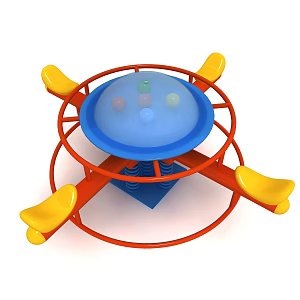 four turntable seesaw 3d model