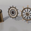 Pirate Wheel 3d model