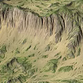 Natural Garden Landscape With Rolling Terrain And Lush Green Vegetation