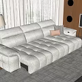 Modern Light Gray Sofa And Black Coffee Table Set With Orange Throw Pillows And Books