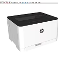 modern printer small printer laser printer portable printer copier desktop printer 3d model