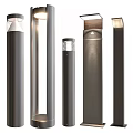 Modern Outdoor Lights With Various Metal Pole Designs And Garden Path Illumination Features
