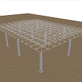 Industrial Equipment Steel Structure Framework Of Modern Factory Building With Support Columns