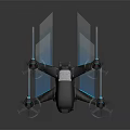 High Performance Flying Drone With Carbon Fiber Body Camera And Blue LED Propellers