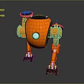 Robot Robot Assistant Small Robot Robot Butler Robot Butler Figure Game Figure 3d model