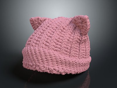 Modern Hat Line Hat Knitted Hat Warm Hat Student Hat 3d model