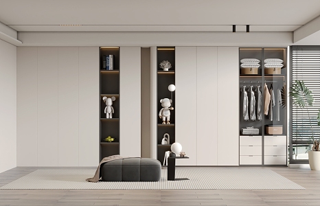 Modern wardrobe 3d model