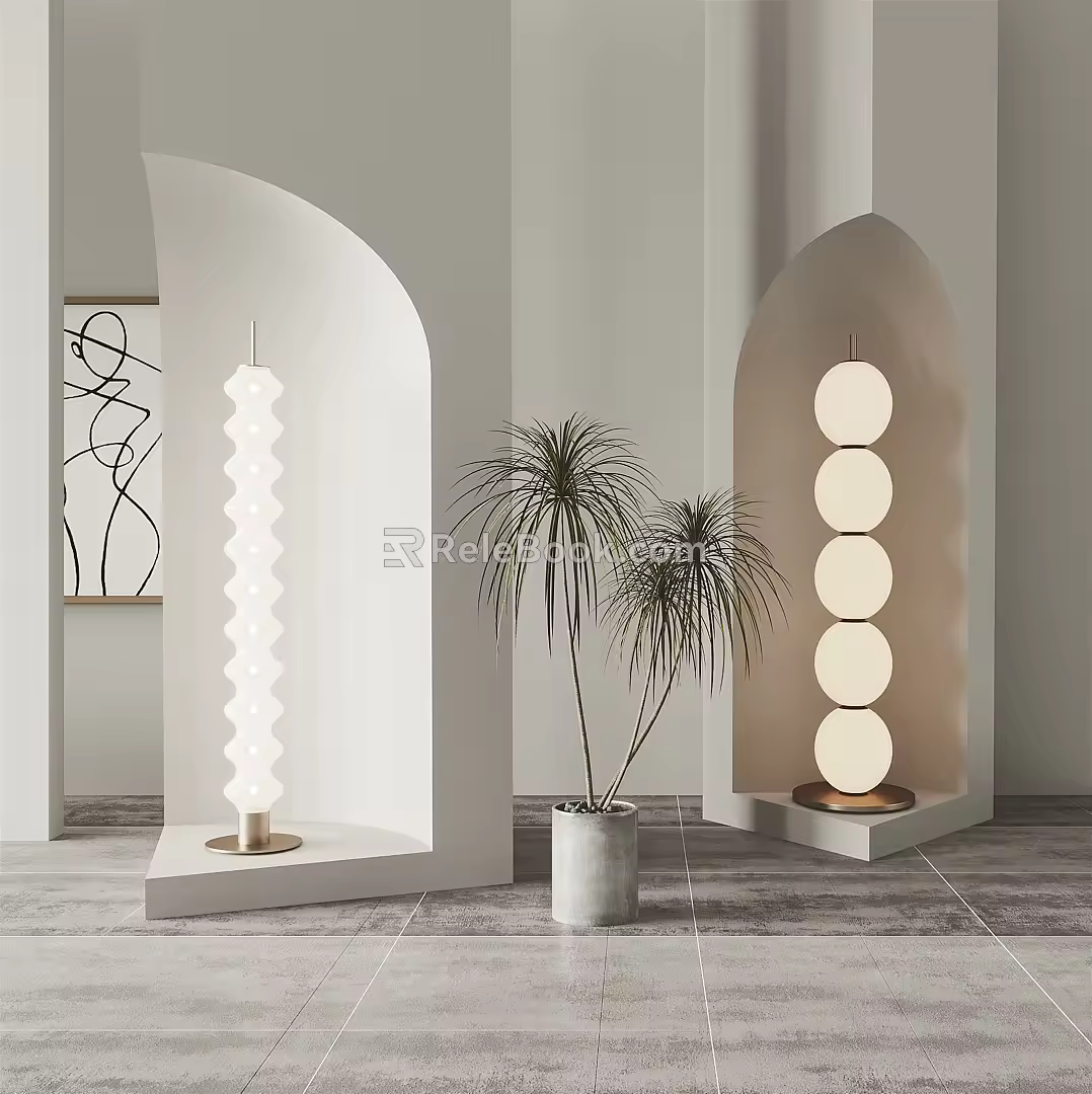 Modern floor lamp floor lamp combination 3d model