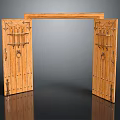 New Chinese Style Gate Traditional Architecture Traditional Architecture Gate Traditional Door Traditional Door Ancient Architecture Gate Ancient Architecture Gate 3d model