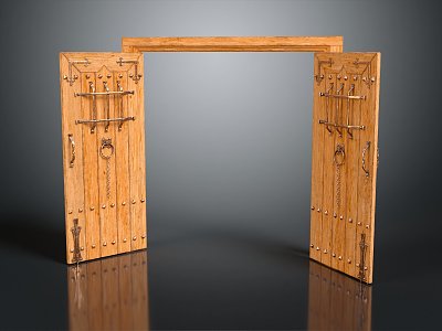 New Chinese Style Gate Traditional Architecture Traditional Architecture Gate Traditional Door Traditional Door Ancient Architecture Gate Ancient Architecture Gate 3d model