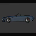 Blue Mercedes AMG Convertible Sports Car With Sleek Design And Modern Style