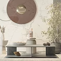 Coffee table side table 3d model