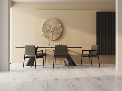 Modern table combination 3d model