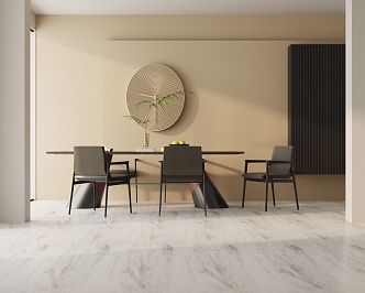 Modern table combination 3d model