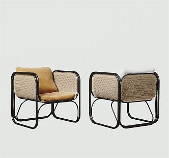 Modern Outdoor Chair Rattan Chair 3d model