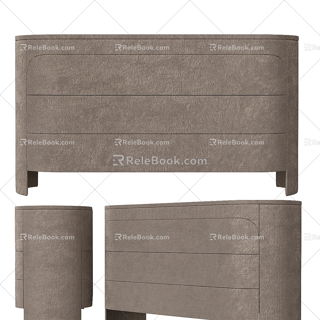 Modern porch side cabinet 3d model