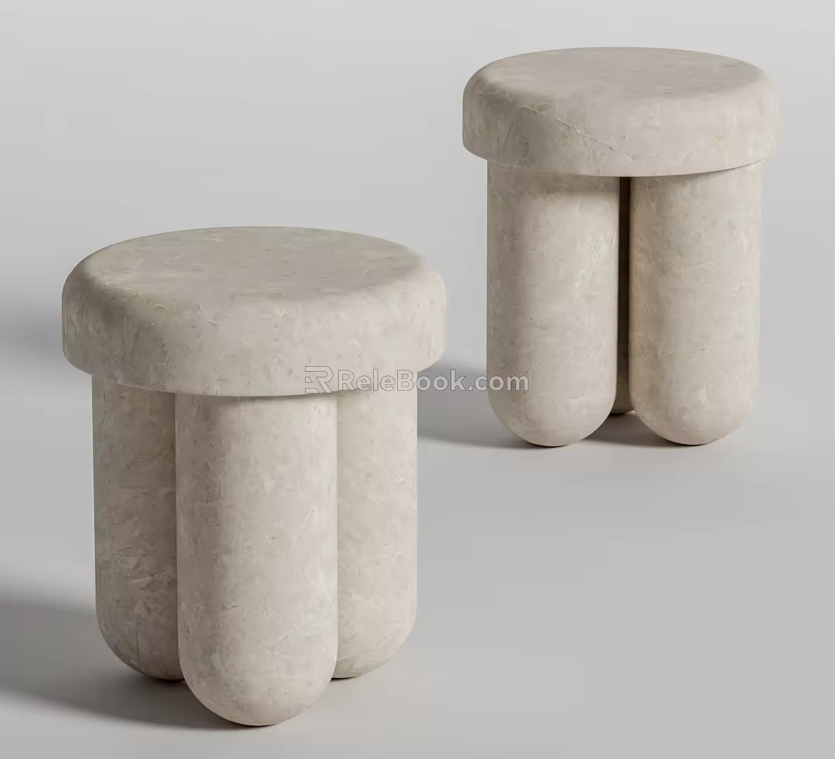 Modern corner table 3d model