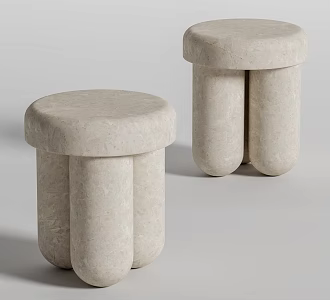 Modern corner table 3d model