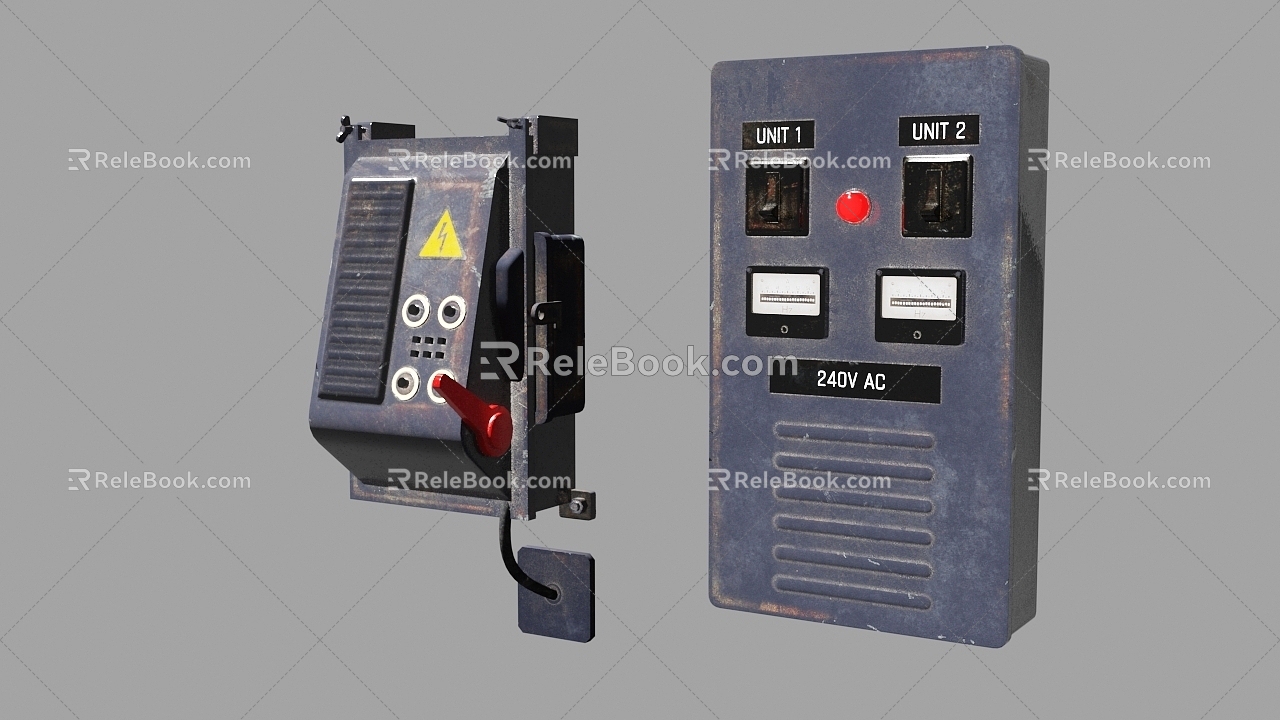 electricity meter old electricity meter old electricity meter 3d model