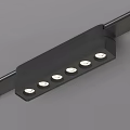 Modern White Track Mounted Ceiling Downlights Spotlights With Multiple LED Bulbs
