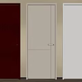 Minimalist Hinged Doors in Dark Brown Beige and Light Gray for Home Interior Design