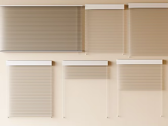 Modern venetian blinds curtain roller blinds toilet curtains 3d model